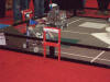 Our Robot Driving Down the Platform in the Last Finals Match